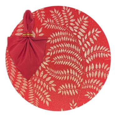Imagem de Capas Sousplat Guardanapos Portas Modelo Natal Brilho - MUMUDECOR, FOL