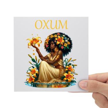 Imagem de Adesivo Orixá Oxum DTF UV Envernizado Prova D'água Sticker - Balaio de