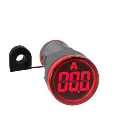 Imagem de Amperímetro Digital 22mm Vermelho 380Vca - Sibratec