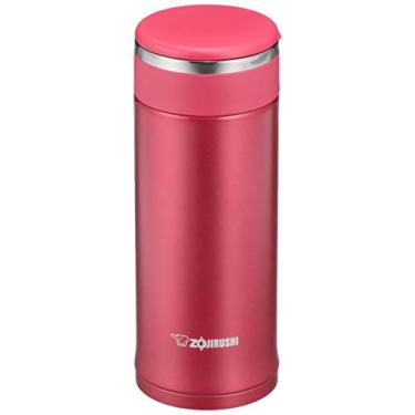 Imagem de Zojirushi Garrafa de água SM-JE36-RC, parafuso, caneca de aço inoxidável, 360 ml (0,36 L), vermelho claro