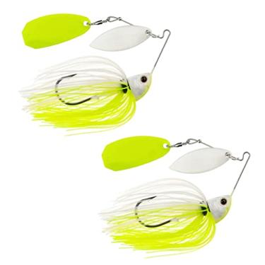 Imagem de Freedom Tackle Speed Freak Compact Smallmouth Spinnerbait com lâmina Kilter | 10 g, Chartreuse Pearl, pacote com 2 (PN: 52308-2PK)