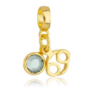 Imagem de Berloques Signos Com Cristal Strass Banhado a Ouro 18k - WORK SEMIJOIA