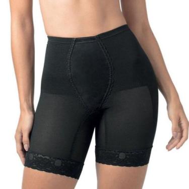 Imagem de Cinta Bermuda Modeladora Violão Demillus Alta Compressão, Preto, 27, X