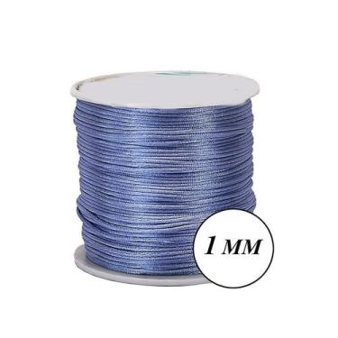 Imagem de Fio Cordão Cetim 100m Seda Rabo Rato de Rato 1mm - Rolos Vários Tamanh