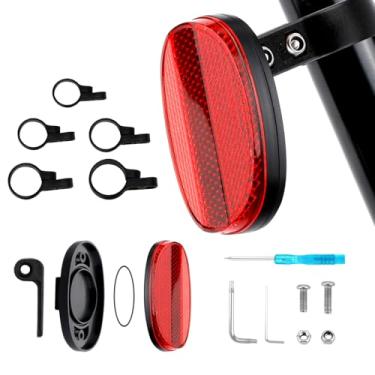 Imagem de Suporte de selim de bicicleta compatível com Airtag, suporte de refletores ocultos de bicicleta, suporte de selim de bicicleta, rastreador GPS para bicicleta elétrica, mountain bikes, scooter