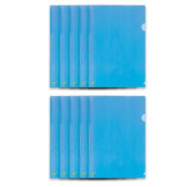 Imagem de Pacote com 100 Pastas L tamanho Oficio/A4 (Sulfite) Organizadoras Escr