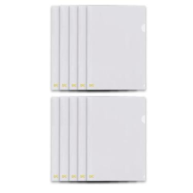 Imagem de Pacote com 100 Pastas L tamanho Oficio/A4 (Sulfite) Organizadoras Escr