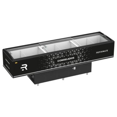 Imagem de Expositor Ilha Vanguard Top De Congelados E Resfriados Vidro Semicurvo 3,00m Eivt 3000 Refrimate220v