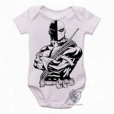 Imagem de body nenê criança roupa bebê Deathstroke  - Empório Dutra, GG  (9-13 M