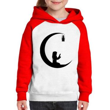 Imagem de Moletom Infantil Ramadan - Foca na Moda, Branco, Vermelho, 6