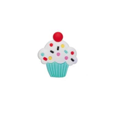 Imagem de Aplique Cupcake Azul Silicone - 3,5cm - 4 Un - Artegift - Rizzo