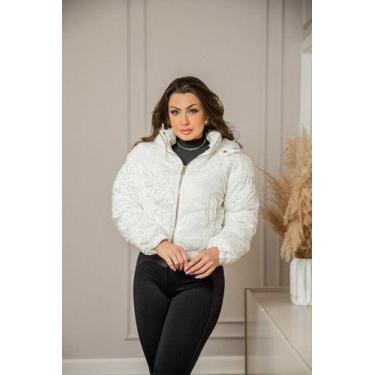 Imagem de Jaqueta Casaco Feminino Inverno Puffer Coberta De Paetê - Luh May, P, 