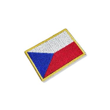 Imagem de BP0085-011 Bandeira República Tcheca Patch Bordado 5,7x3,8cm - BR44