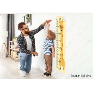 Imagem de Regua do Crescimento Girafa Infantil Medir Altura Criança Menino Menin