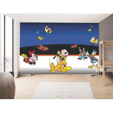 Imagem de Papel de Parede Infantil Turma do mickey  (folha med. 90x300 cm) - Dec