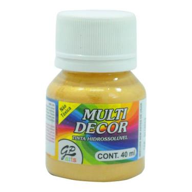 Imagem de Tinta Multi Decor 40 Ml Ouro Artesanato Gato Preto