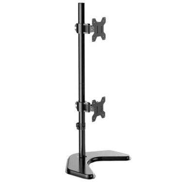 Imagem de Suporte Vertical De Mesa Para 2 Monitores 10 A 27 Polegadas Com Organi