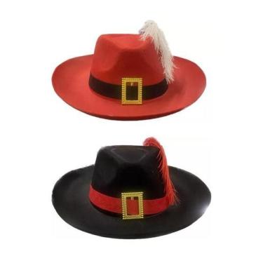 Imagem de Chapéu Mosqueteiro Gato De Botas Fantasia Festas Eventos - CM Presente