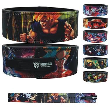 Imagem de MEDSO Cinto de alavanca de levantamento de peso anime para agachamentos, levantamento terra, treinamento cruzado, halterofilismo, musculação para suporte perfeito para as costas para homens e mulheres