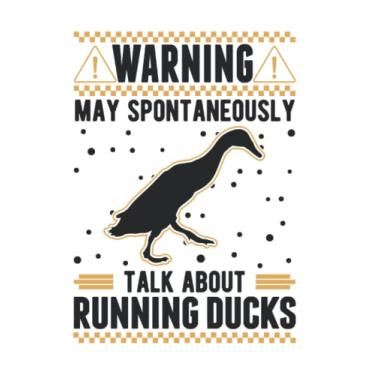 Imagem de Laufenten Notizbuch: May spontaneously talk about Running Ducks / 6x9 Zoll / 120 karierte Seiten