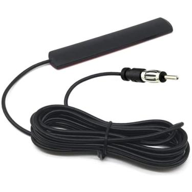 Imagem de Antena universal de rádio veicular estéreo para carro FM AM antena adesiva oculta patch antena receptor de mídia player amplificador conector de antena para veículo, caminhão, SUV, carro