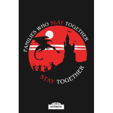 Imagem de Dragon Slayer Family Rpg Notebook: Lined College Ruled Paper, Matte Finish Cover, Journal, Diary, Planner, 6x9 120 Pages