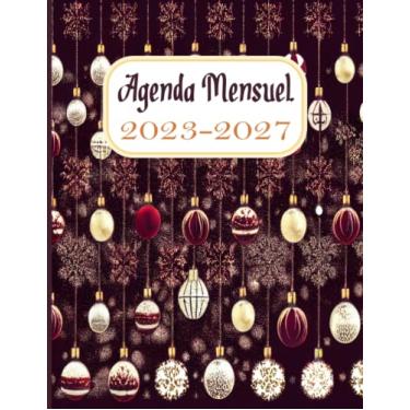 Imagem de Agenda Mensile 2023-2027: 60 Mesi Planner Annuale Calendario Mensile, Agenda Organizzatore e Appuntamento e Festività, Bella copertina di Natale.