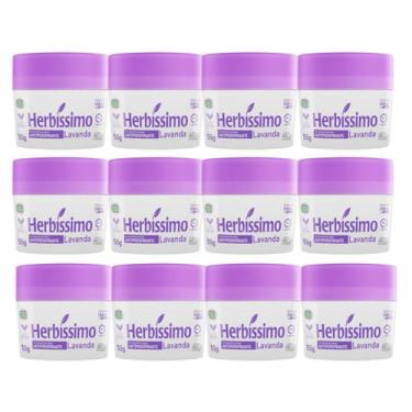 Imagem de Kit 12 Desodorante Creme Lavanda Herbíssimo 55G - Dana - Dana Cosmétic
