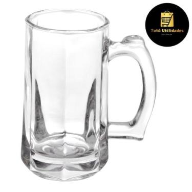 Imagem de Caneca de Vidro para Chopp e Cerveja 370ml Hauskraft