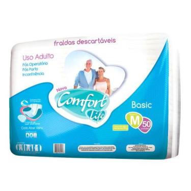 Imagem de Fralda Descartável Geriátrica Adulto Comfort Life - ComfortLife, M