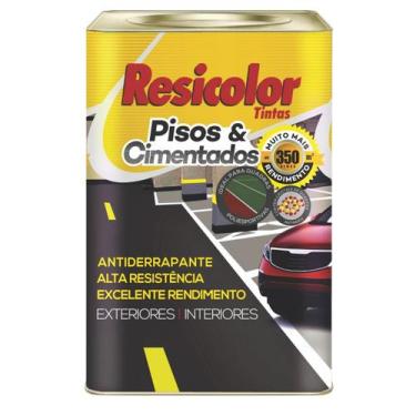 Imagem de Tinta Piso e Acimentados Antiderrapante Preto Acetinado 18L - RESICOLO