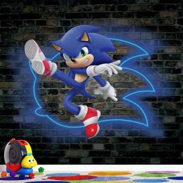 Imagem de Papel de Parede Infantil Sonic AL 02 - AloPapers, 2,00m de largura, 2.