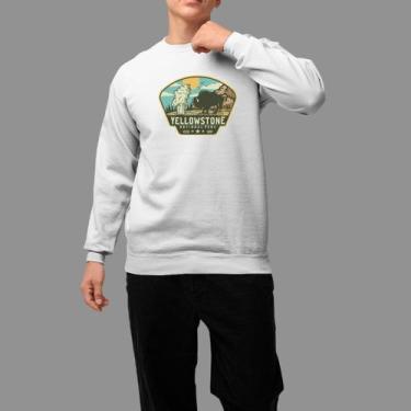 Imagem de Moletom Gola Careca Basico Masculino Moda De Country confortável Inver