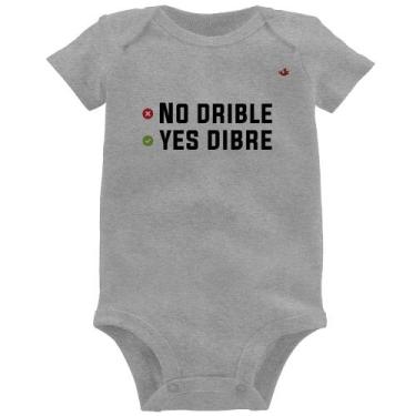 Imagem de Body Bebê No drible, yes dibre - Foca na Moda, Cinza, P