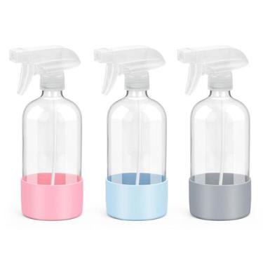 Imagem de Frascos de Spray de Vidro Rionisor (500ml) - Kit com 3 Unidades - Com 