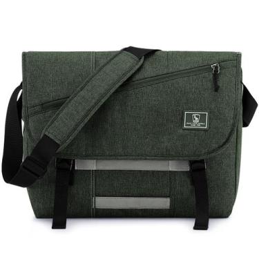 Imagem de Bolsa Messenger OIWAS para Laptop 15,6" - Verde Escuro - Unissex