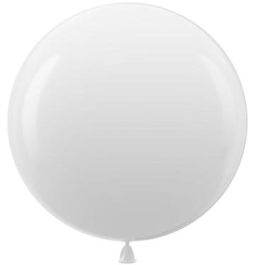 Imagem de Balões Gigantes Bezente White 36 Polegadas - Pacote com 8 Unidades de 