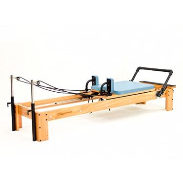 Imagem de Aparelho de Pilates Reformer Classic Azul Claro com Plataforma de Extensão - Arktus