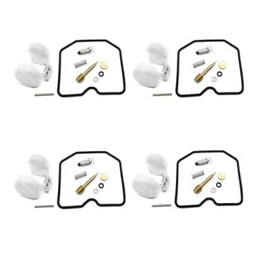 Imagem de Kit de reparo de carburador junta de agulha flutuante e boia de óleo para Kawasaki Eliminator 250 EL250 ZL600 ZL900 EL ZL 250 600 900 A B (4 conjuntos)