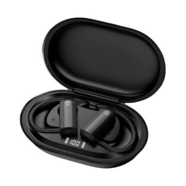 Imagem de Fone de Ouvido Bluetooth Sport com Gancho, Microfone Integrado, 15 Horas de Autonomia, Versão 5.3, Case de Carregamento Type-C, Preto