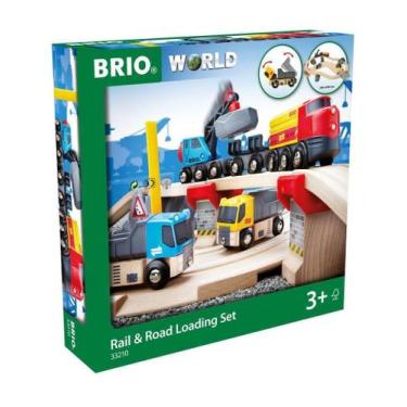 Imagem de Conjunto de Trem de Brinquedo Brio World Rail & Road - 32 Peças