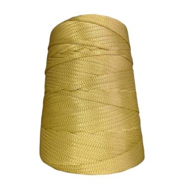 Imagem de Fio Náutico Cordão 5mm: 500g – Ideal para Crochê, Tricô, Macramê e Artesanato – 100% Polipropileno – Bastos e Bazani (Ouro Velho)