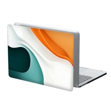 Imagem de COTAIL Capa rígida de plástico compatível com MacBook Air de 13 polegadas 2022 2021 2020 para MacBook Air de 13 polegadas, 13,3 Pro (A1706/A1708/A1989/A2159/A2289/A2338), abstrato com linhas limpas