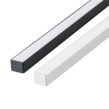 Imagem de Kit 10 Perfil de Led Reforçado Sobrepor 17x14mm 1m Fita Led