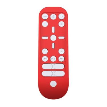 Imagem de Capa protetora de silicone à prova de choque para controle remoto PS5, capa de proteção de corpo inteiro antiderrapante (vermelha)