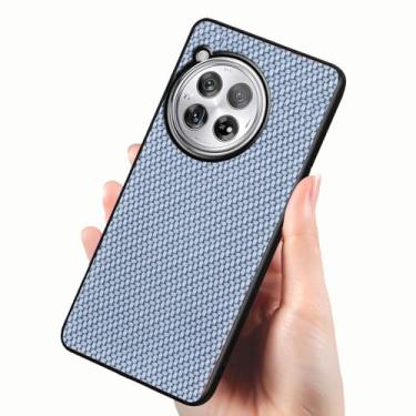Imagem de Tuxiwei Capa fina de TPU para OnePlus 12R 2023, capa Oneplus 12R antiimpressão digital padrão de fibra de carbono trama externa macia silicone One Plus 12 r capa | Proteção ultrafina antiarranhões à