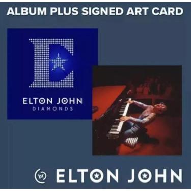 Imagem de Elton John - 2x CD Diamonds + Litografia Autografada 30cm x 30cm - mis