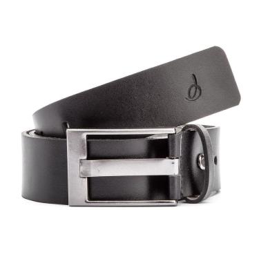 Imagem de Cinto Masculino Social Couro Cromo Argentino Preto 105 cm