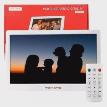 Imagem de Porta Retrato Digital Som Video Controle Remoto 14 Polegadas