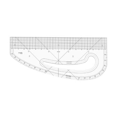 Imagem de Vaveren Régua de padrões de padrão de curva francesa Régua de costura Versátil Roupas de costura medem a régua da curva francesa para fabricação de, 40.64 Cm
